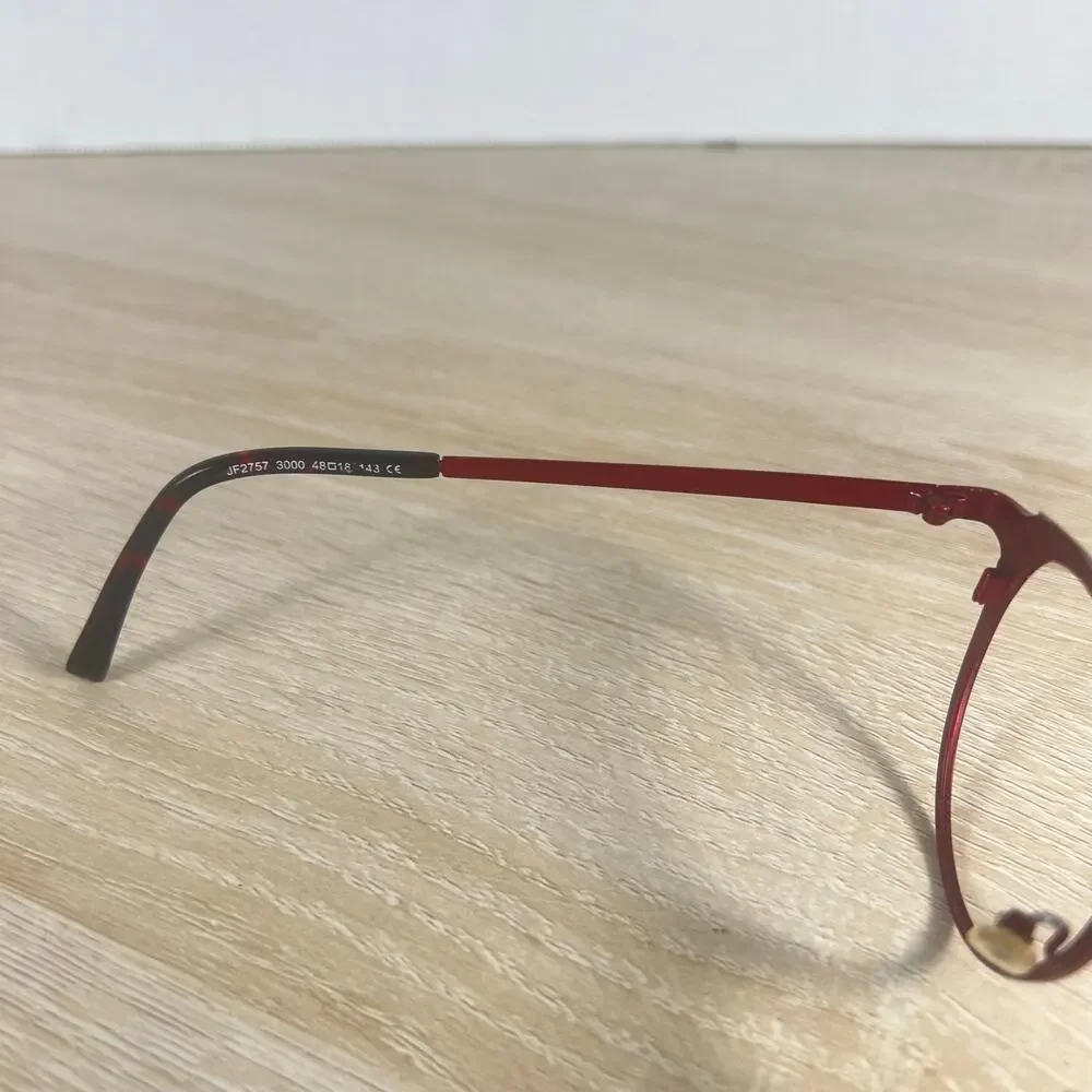 JF Rey JF2757 3000 Red Black Eyeglasses READ DESC 48-18-143 Frames Only